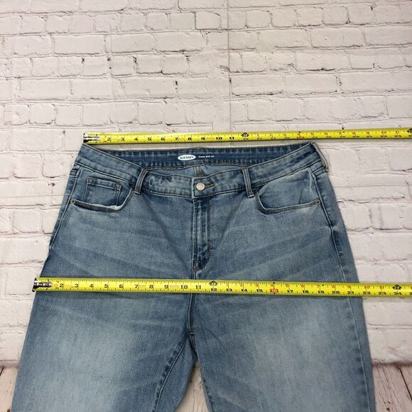 Old Navy Women Kicker Boot Cut Jeans Size 16 Short Blue Denim B252 -1 - Picture 2 of 16